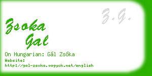 zsoka gal business card