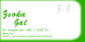 zsoka gal business card